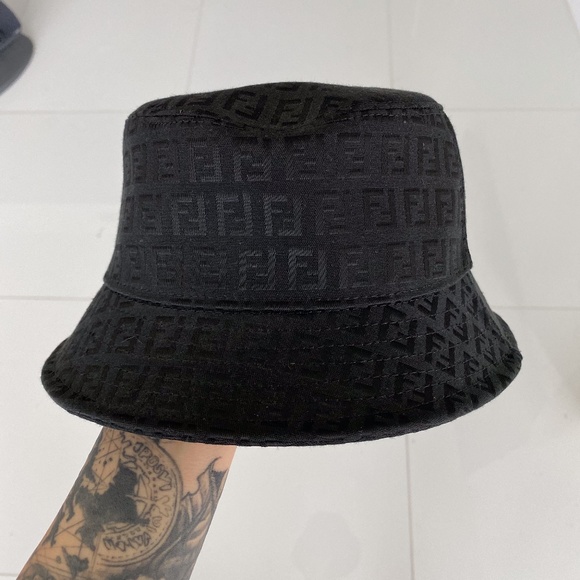 Fendi Black Bucket Hat